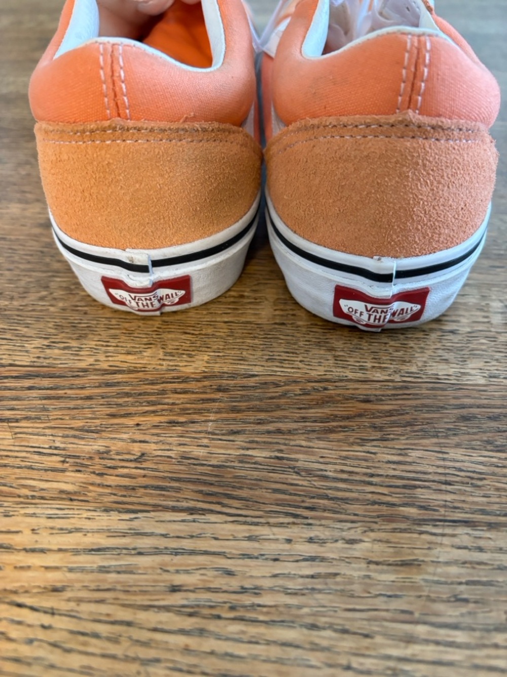 Vans Orange Canvas/ Suede Old Skool Sneakers in Orange Color Junior 5.5 - Picture 2 of 7